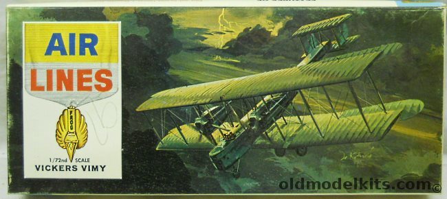 Air Lines 1/72 Vickers Alcock & Brown Vimy - First Non-Stop Transatlantic Flight, 12901 plastic model kit